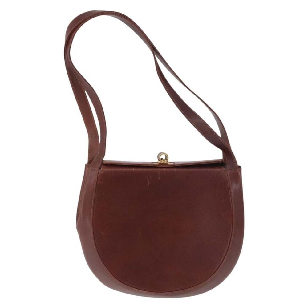 Salvatore Ferragamo Leather Shoulder Bag Brown